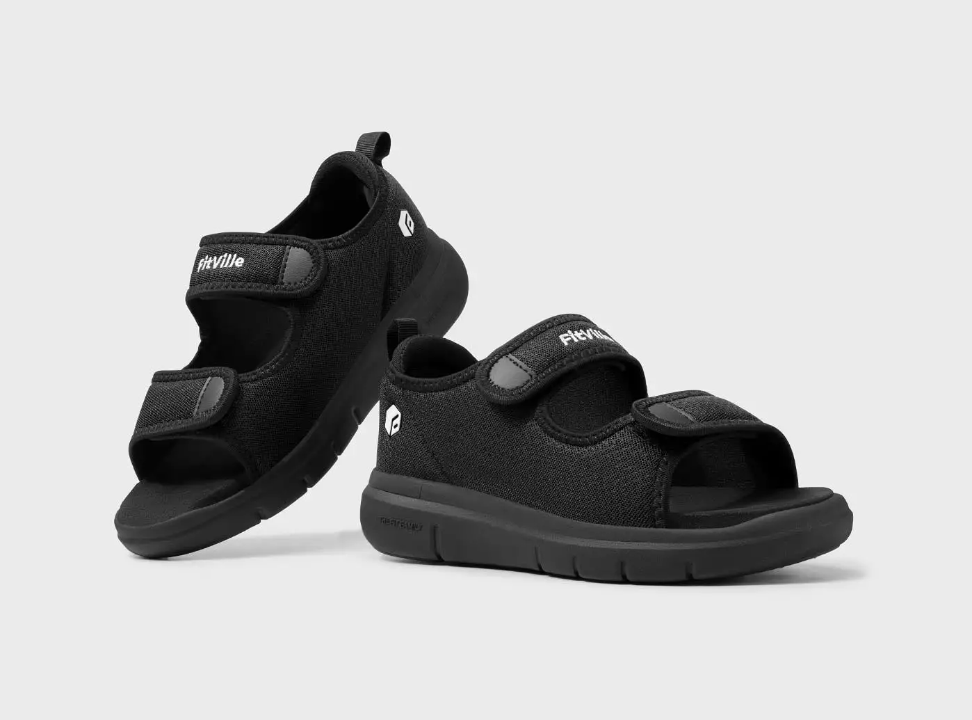 FitVille Men's EasyTop Recovery Sandals