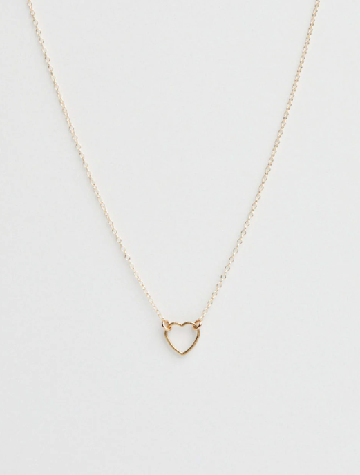 Floating Shape Necklace - Heart