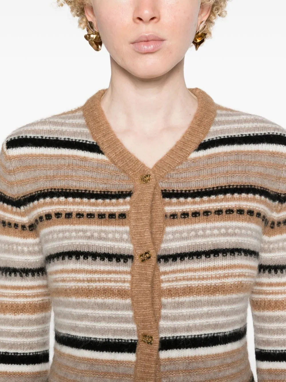 Ganni Sweaters Beige