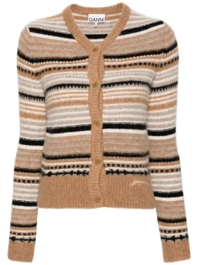 Ganni Sweaters Beige