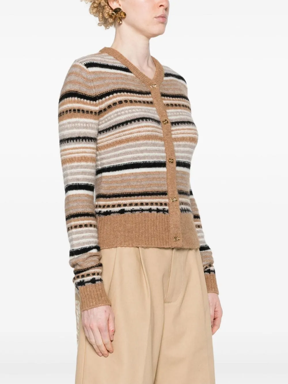 Ganni Sweaters Beige