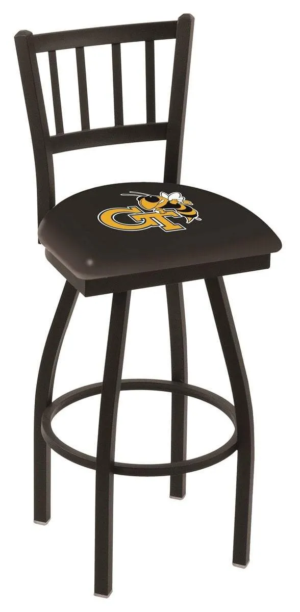 Georgia Tech Yellow Jackets HBS Jail Back Swivel Bar Stool Seat Chair