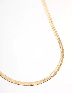 Gold Classic Snake Chain Necklace