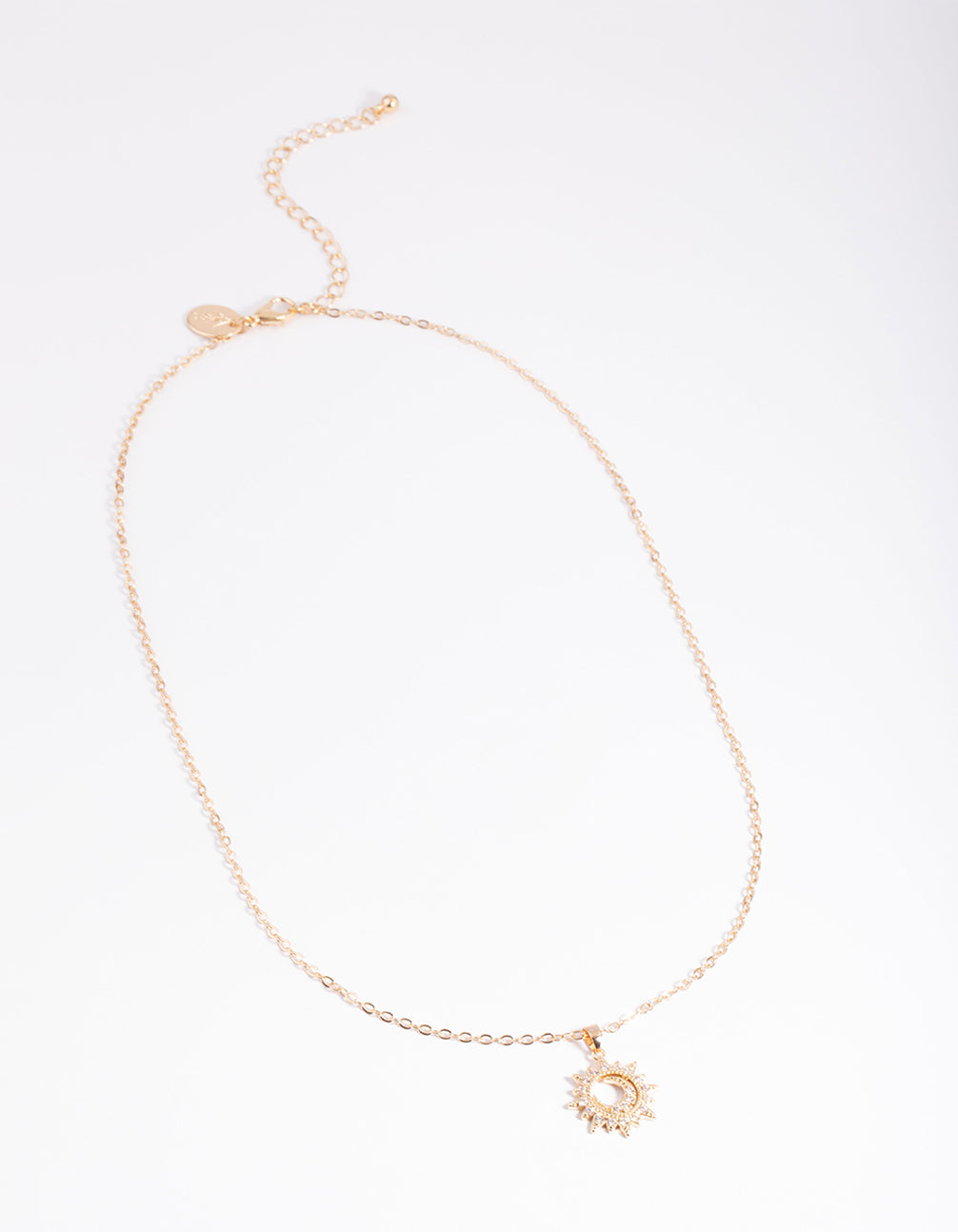 Gold Dainty Sunray Necklace