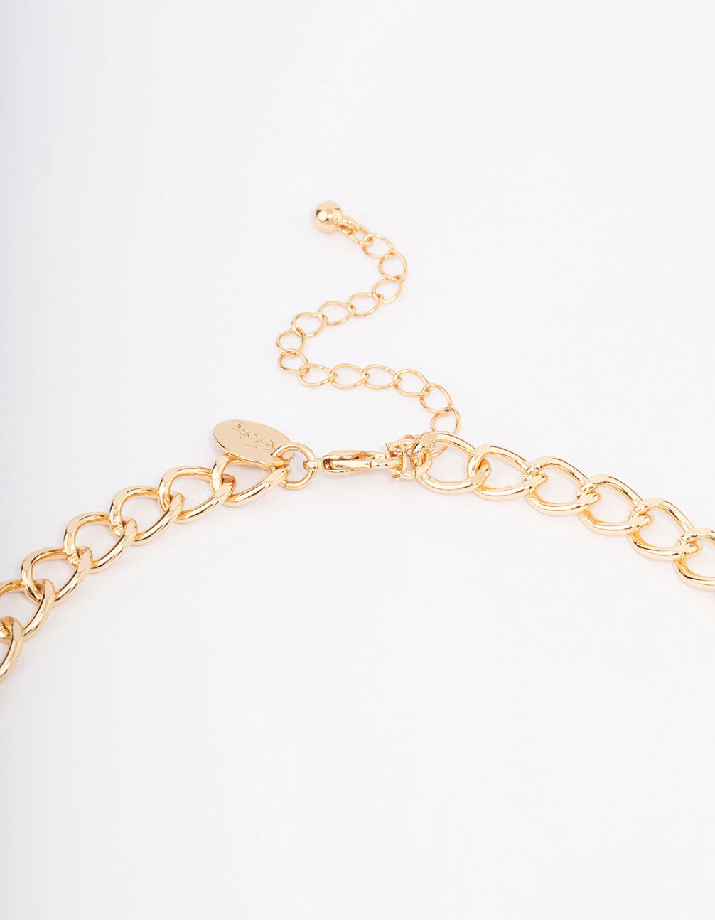 Gold Elaborate Detailed Chain Statement Necklace