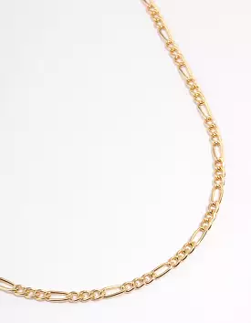 Gold Figaro Chain Necklace