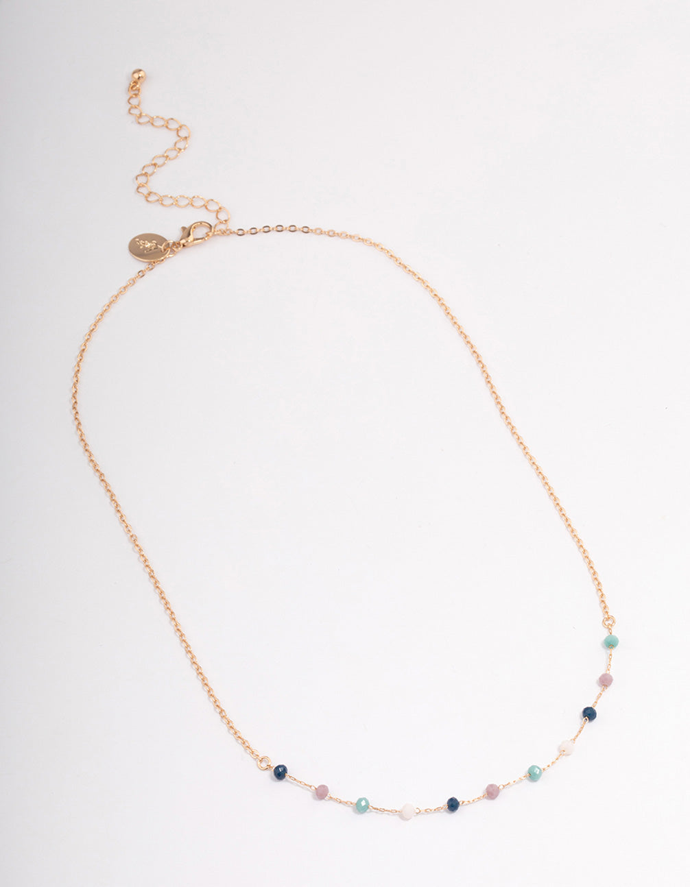 Gold Multi-Coloured Beaded Necklace