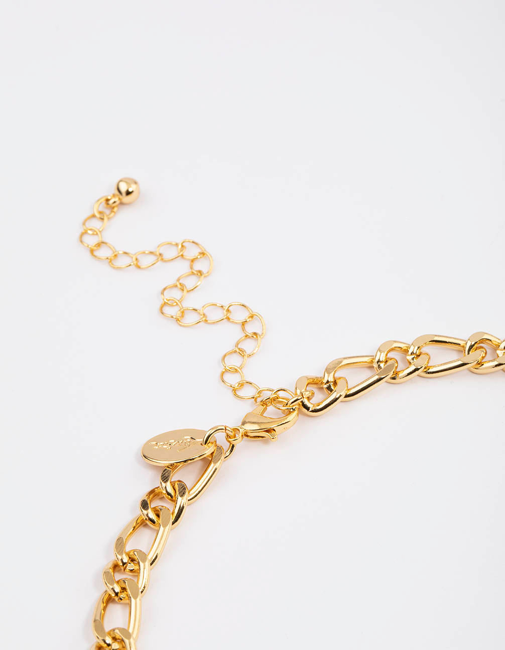 Gold Plated Double Pearl Figaro Necklace