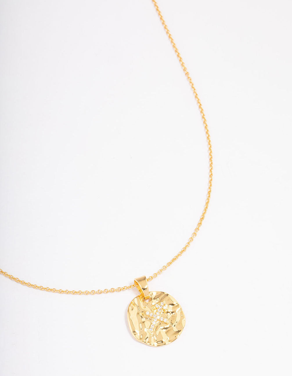 Gold Plated Sagittarius Coin Pendant Necklace