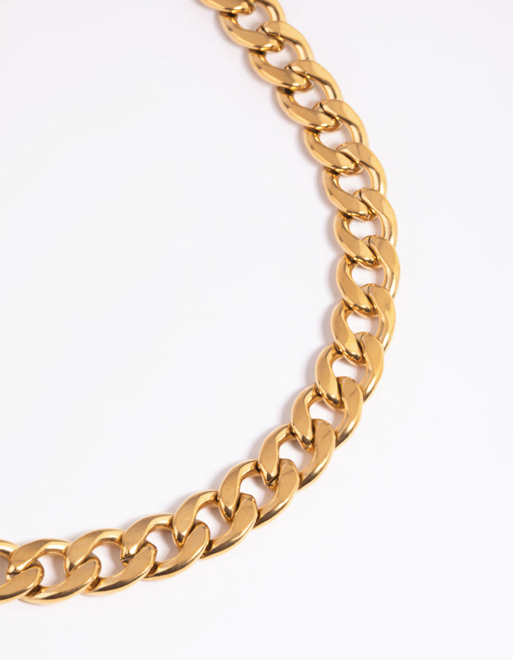 Gold Plated Stainless Steel Chunky Chain Necklace