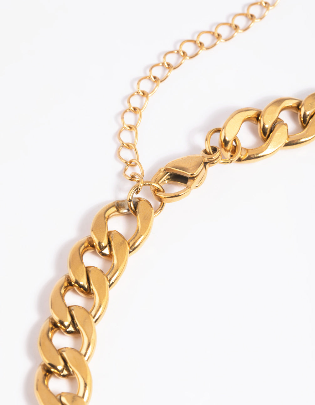 Gold Plated Stainless Steel Chunky Chain Necklace