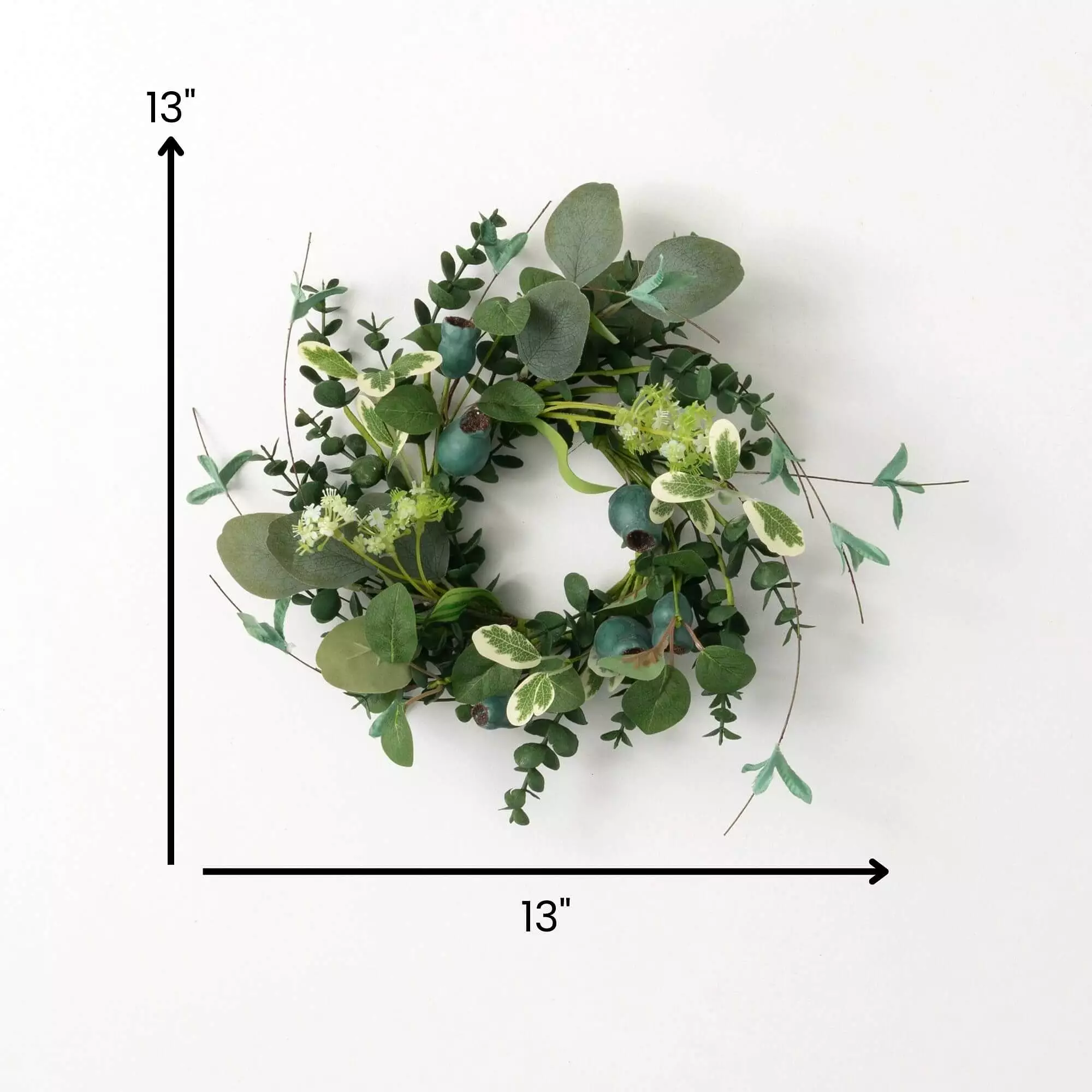 Green Pod Foliage Mini Wreath