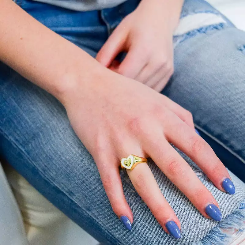 Happy Adjustable Gold Rings