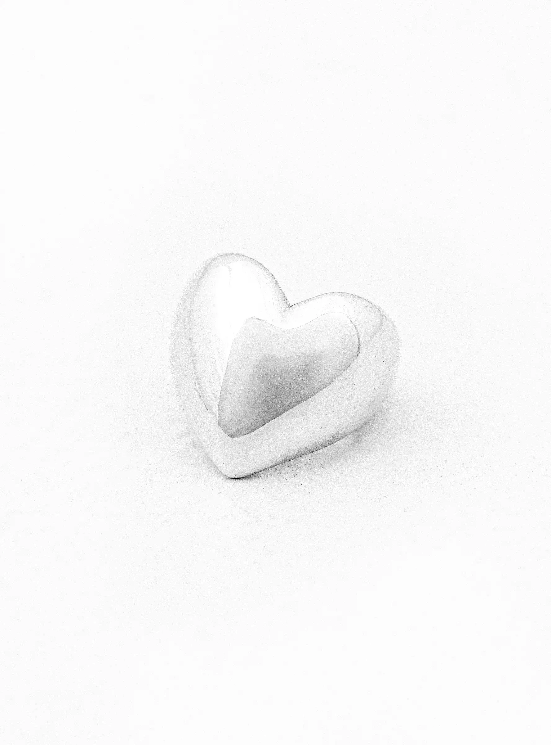 Heart Silver Earcuff