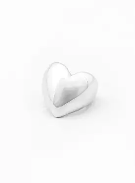 Heart Silver Earcuff