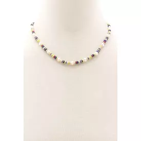 Heishing Pearl Bead Necklace