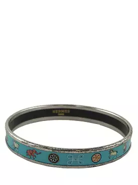 Hermes Printed Enamel Narrow Bracelet 65