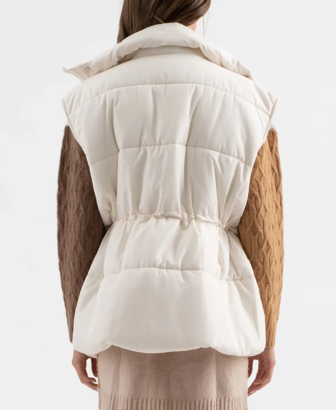 Ivory Puffer Vest