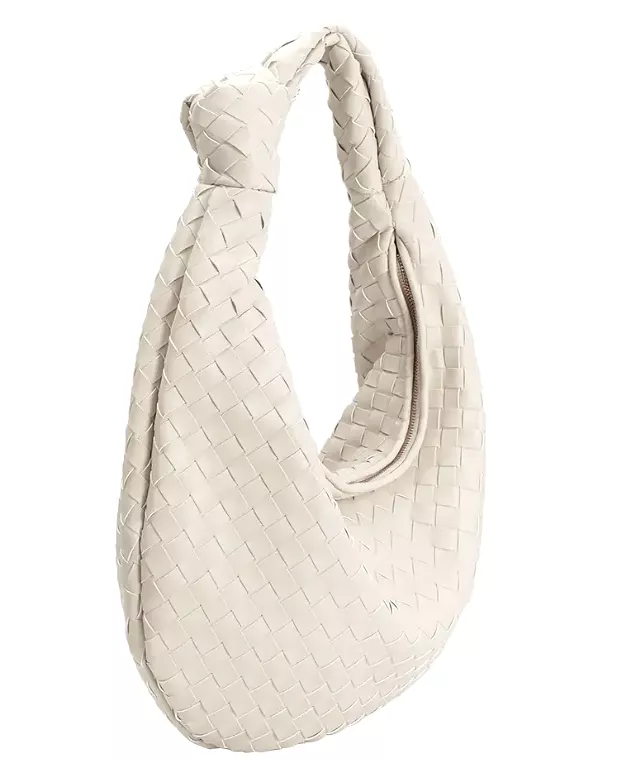 Katherine Extra Large Vegan Shoulder Bag - White