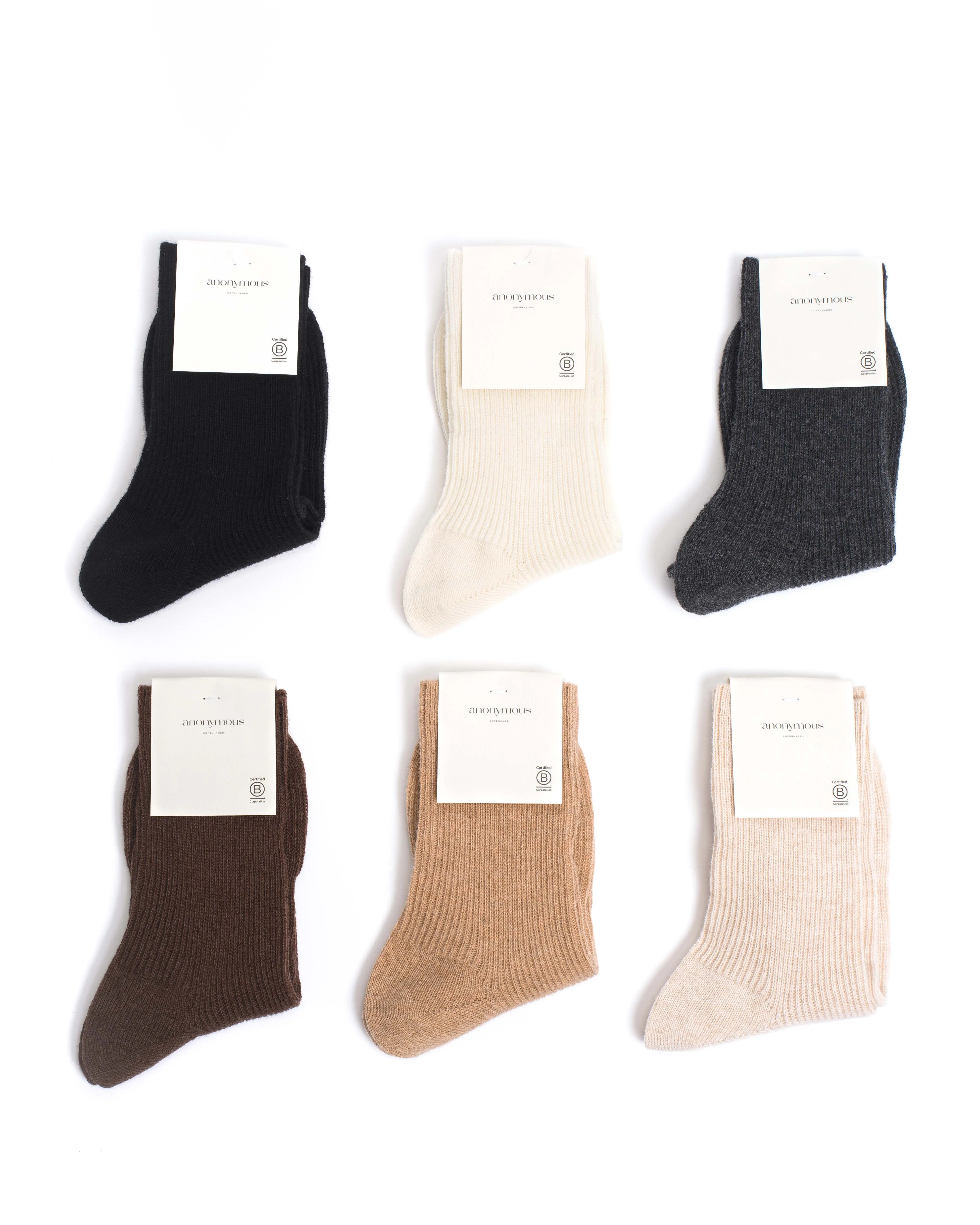 Lanai cashmere socks 70% wool 30% cashmere Black