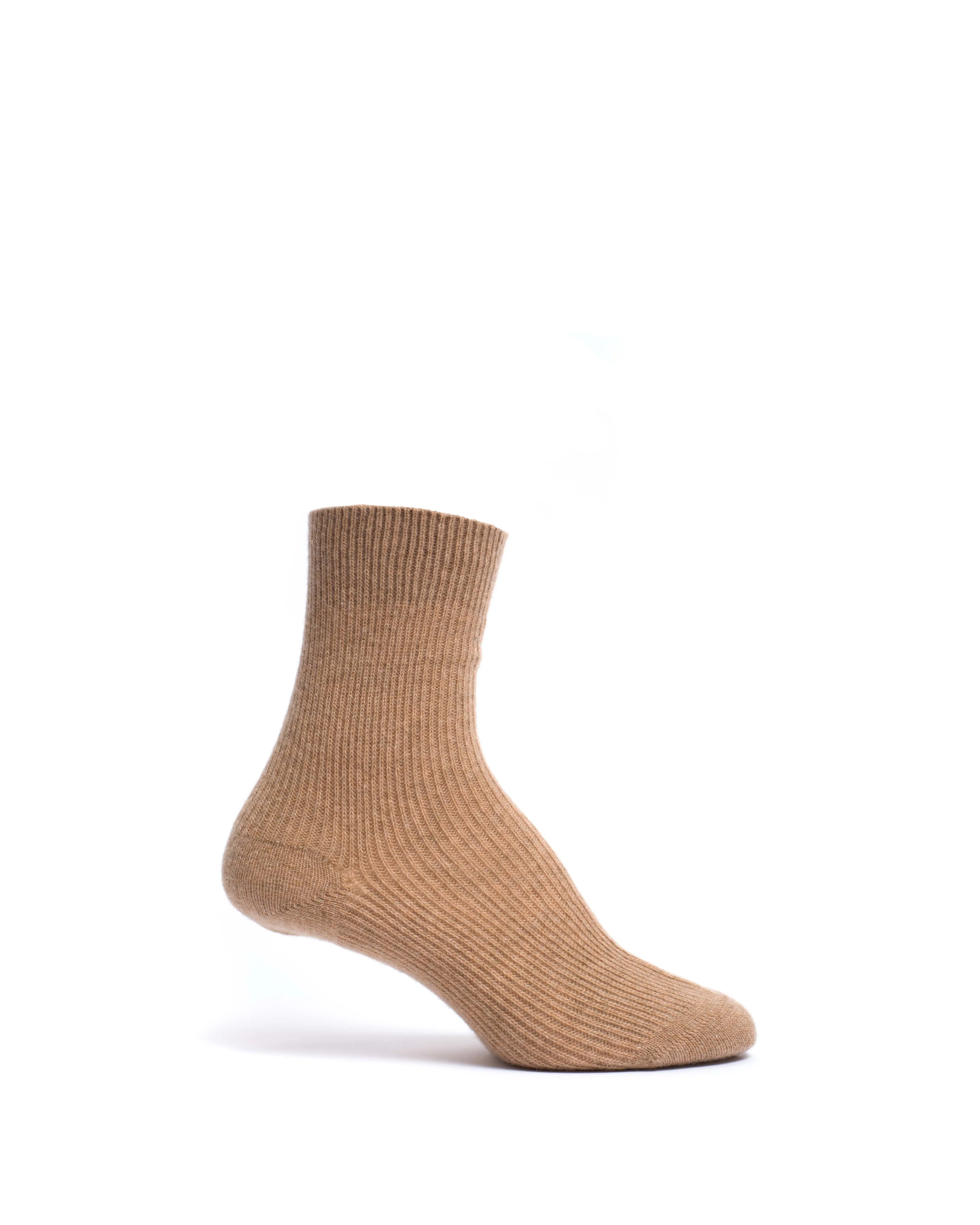 Lanai cashmere socks 70% wool 30% cashmere Caramel