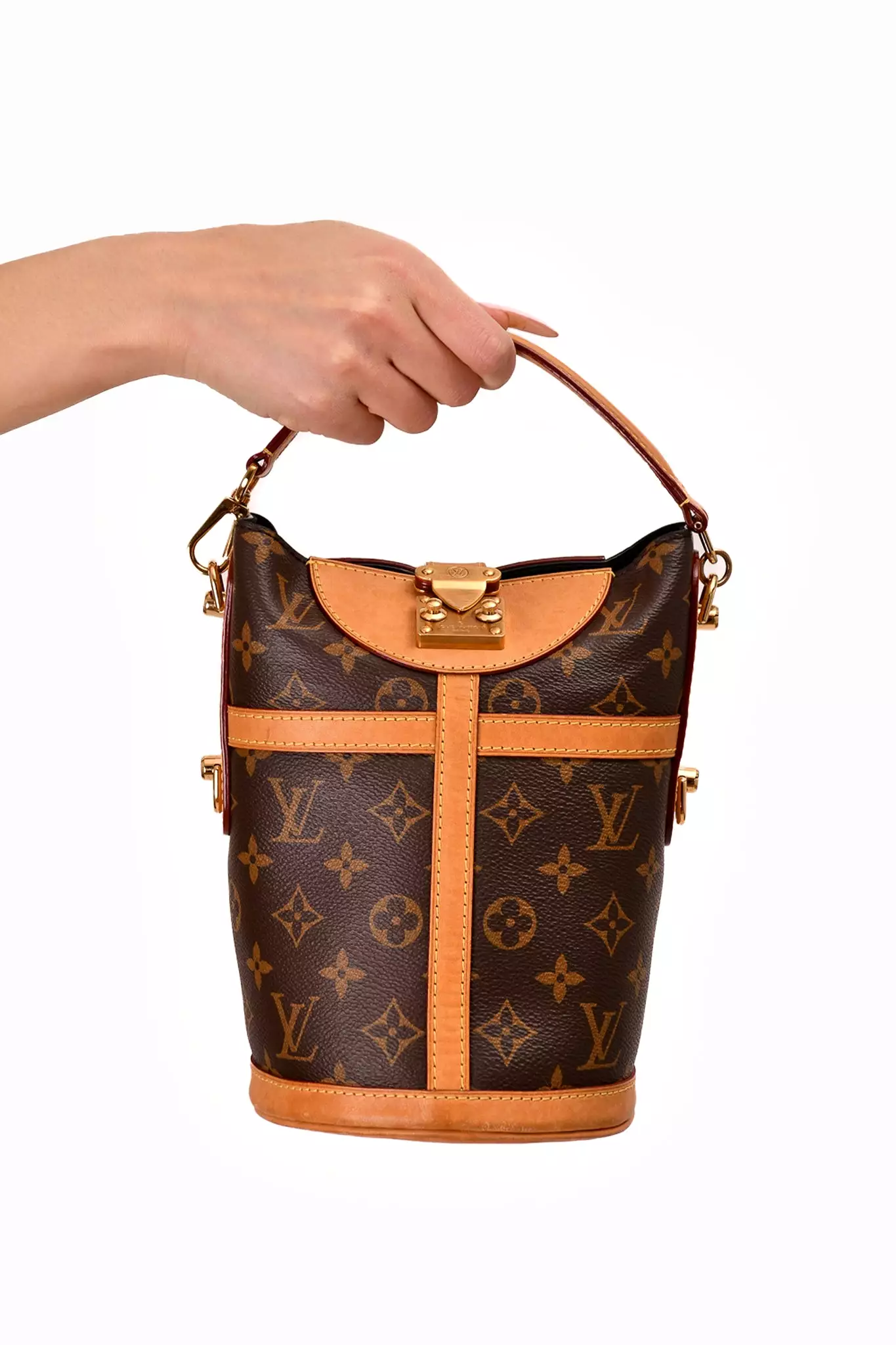 Louis Vuitton 2019 Monogram 'Duffle' Top Handle Bag with Strap