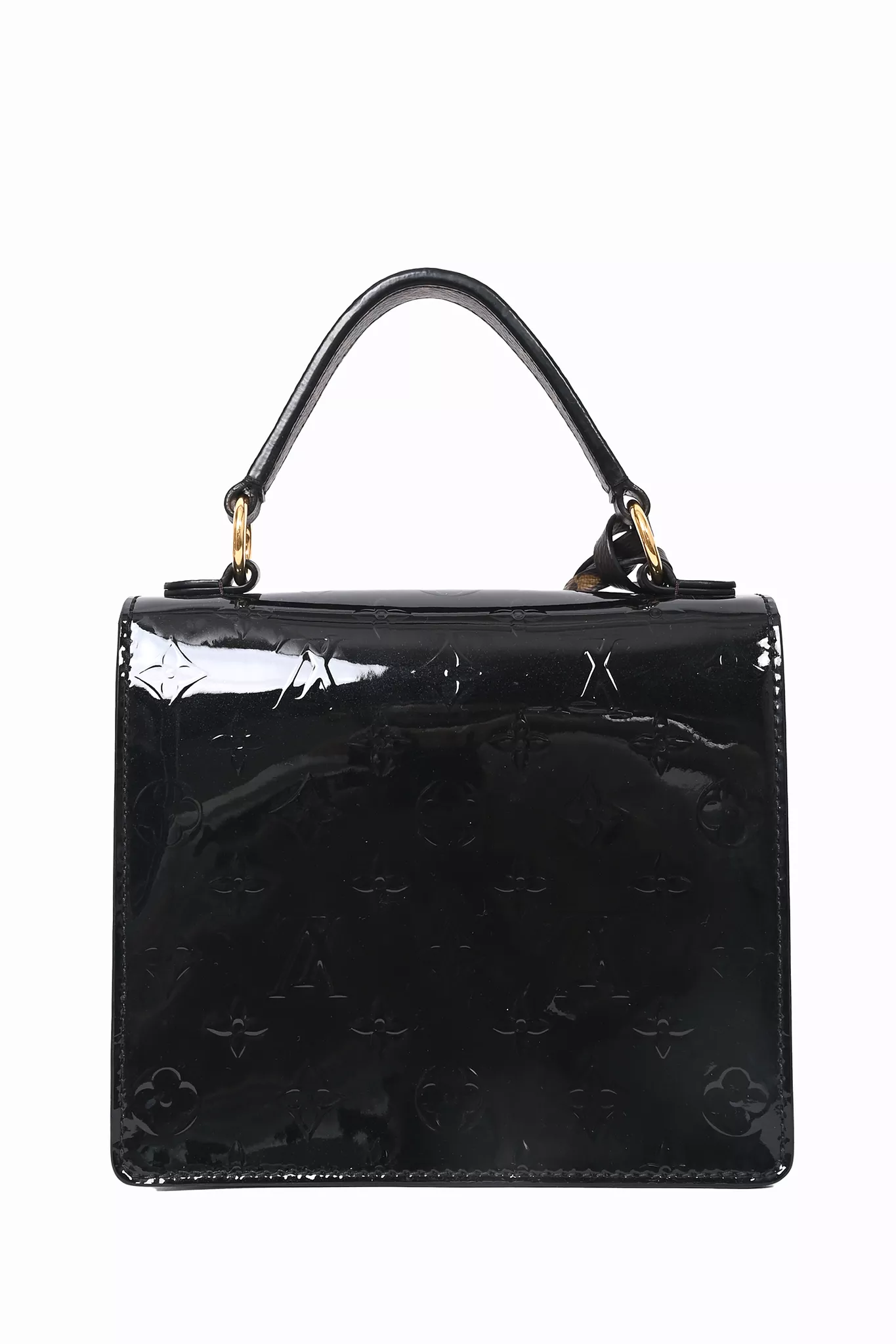 Louis Vuitton Black Monogram Vernis Spring Street Top Handle Bag