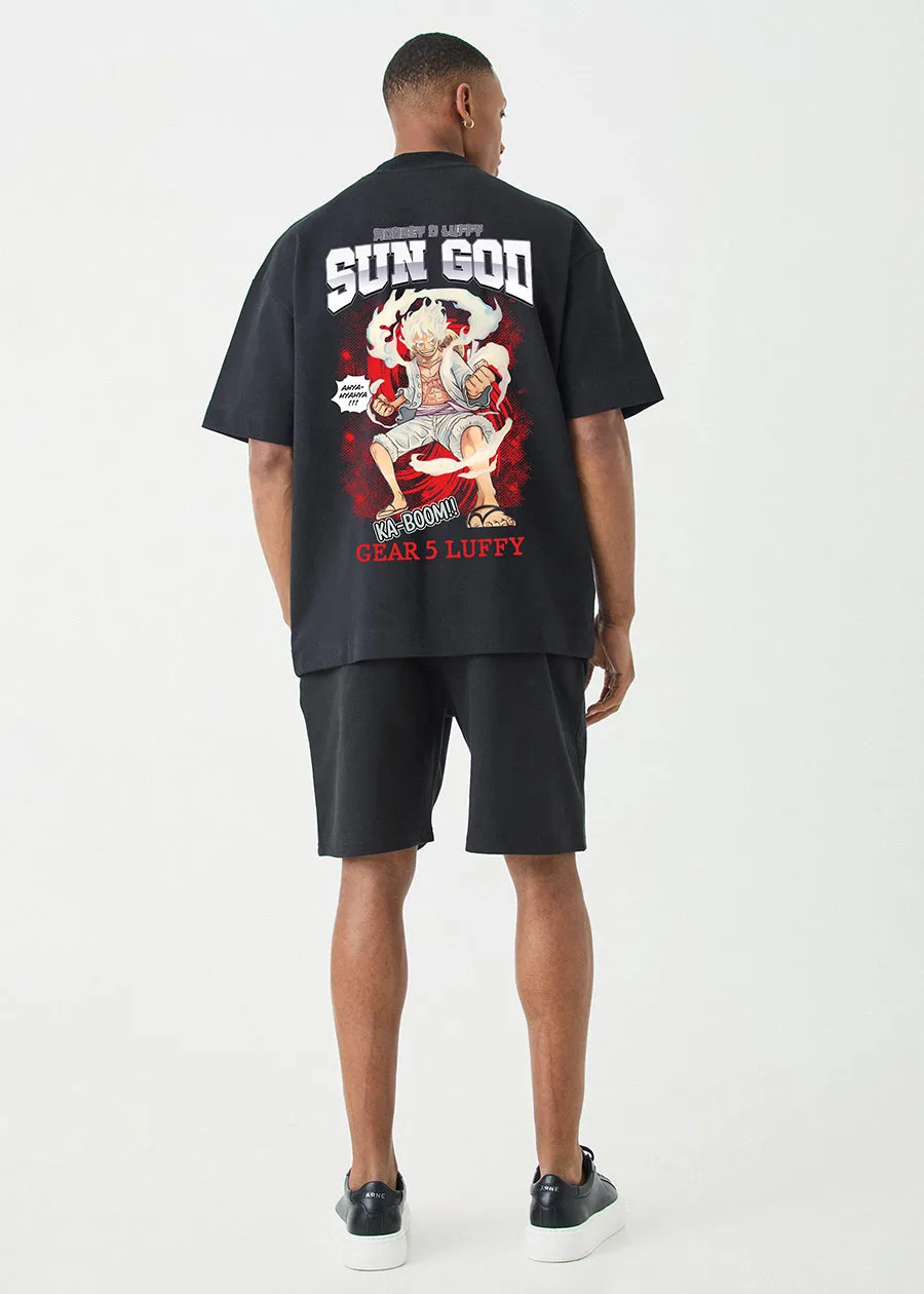 Luffy Gear 5 Men Oversized Printed T-Shirt