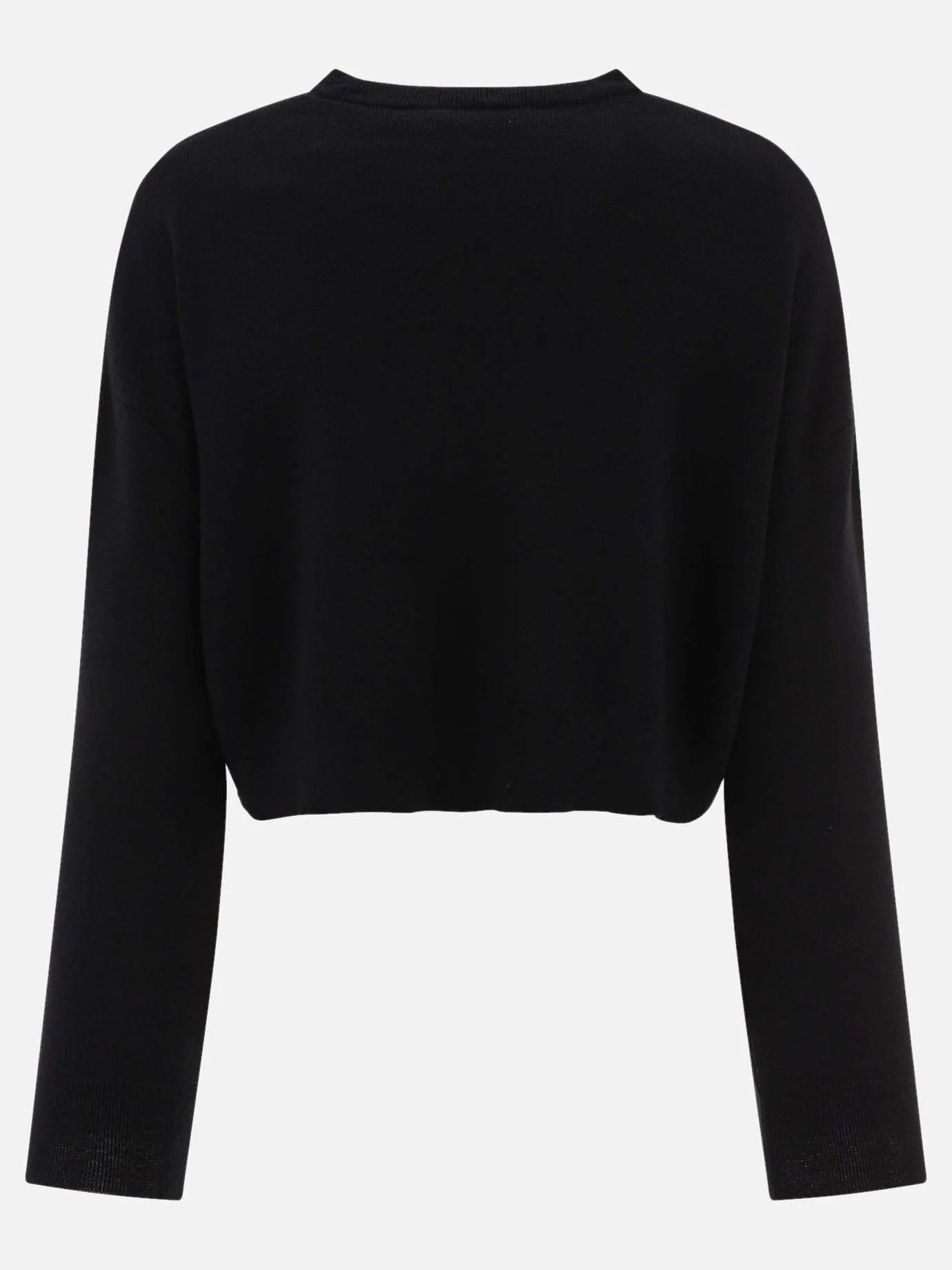 MaxMara  |Crew Neck Casual Style Wool Long Sleeves Plain Elegant Style