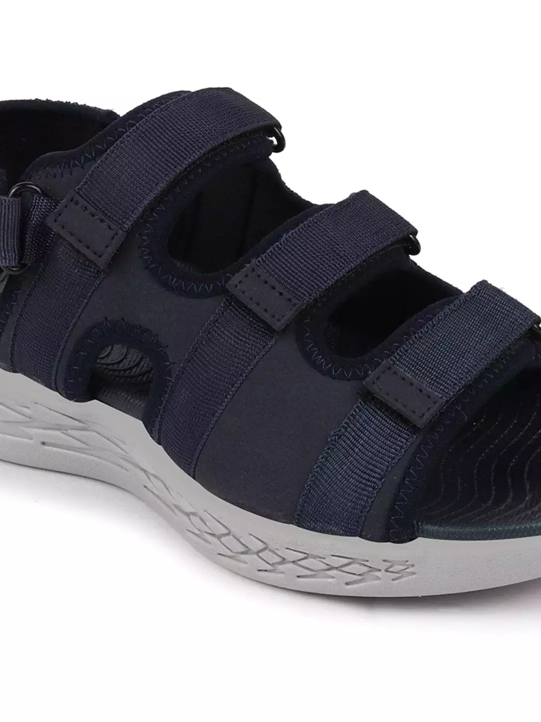 Men Navy Blue Multi Strap Phylon Sole Sandals & Floaters