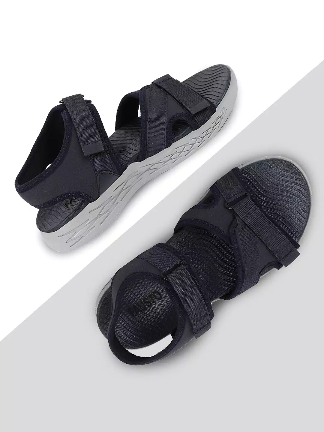 Men Navy Blue Outdoor Sports Phylon Sole Flexi Sandals & Floaters