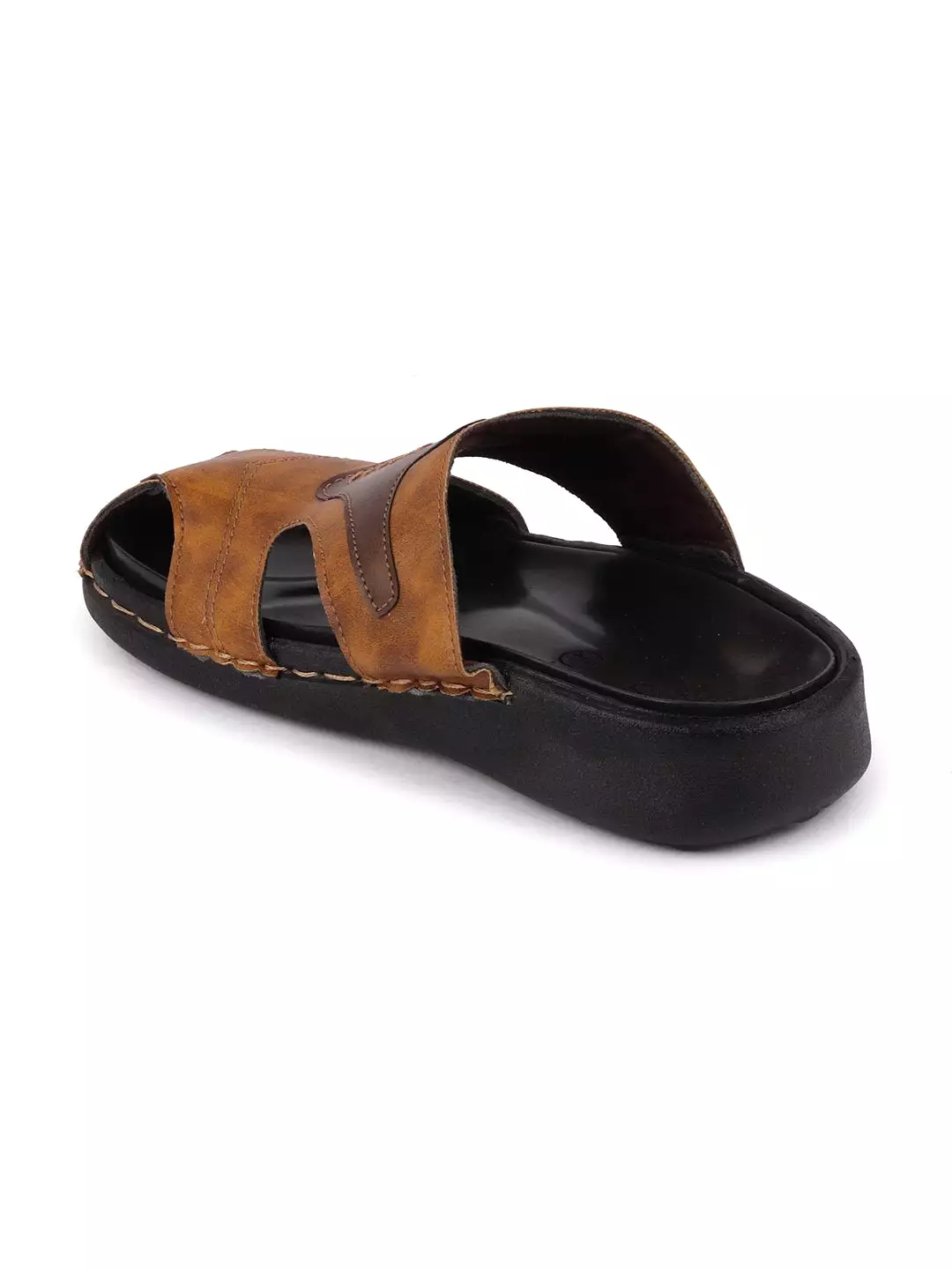 Men Tan Casual Slip-On Fishermen Sandals