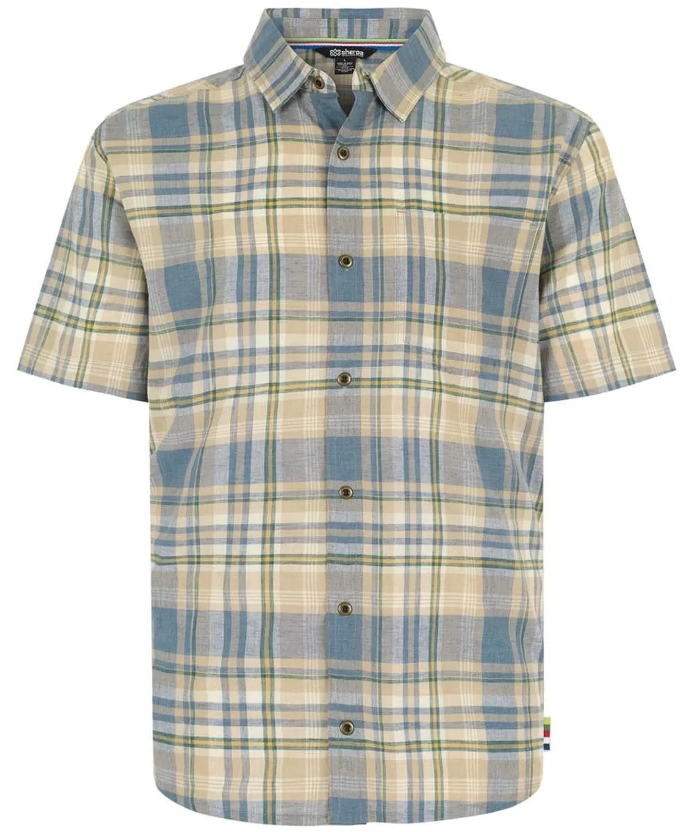 Men’s Sherpa Adventure Gear Hosh Plaid Short Sleeved Shirt