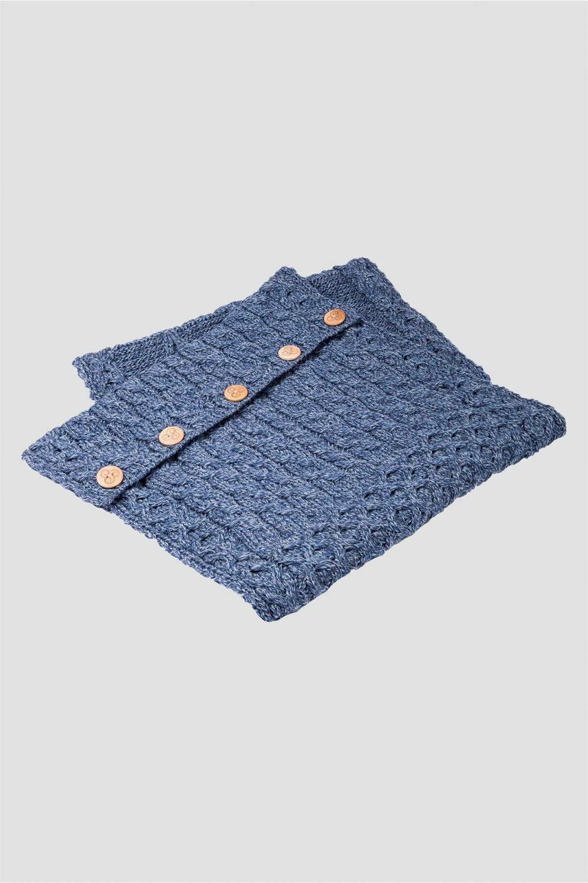 Merino Wool Throw in Denim