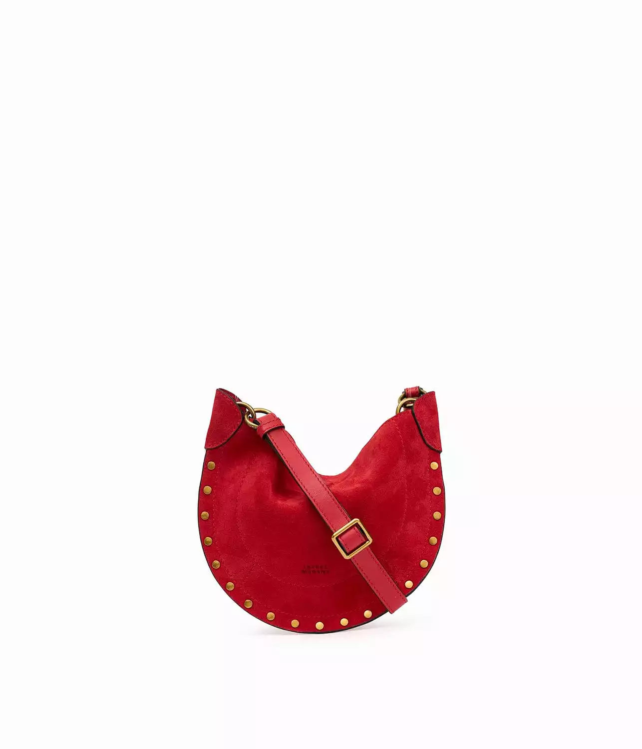 MINI MOON SOFT SHOULDER BAG- SCARLET