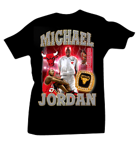 Mj Rings Black Tee