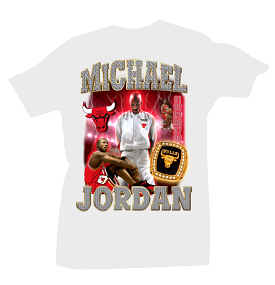 Mj Rings White Tee