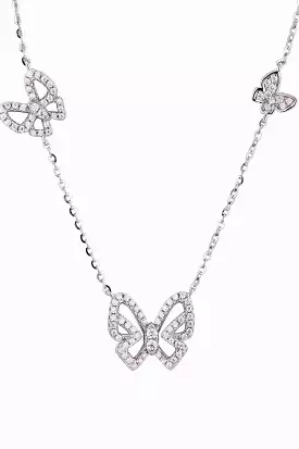 Moissanite Butterfly Shape Necklace