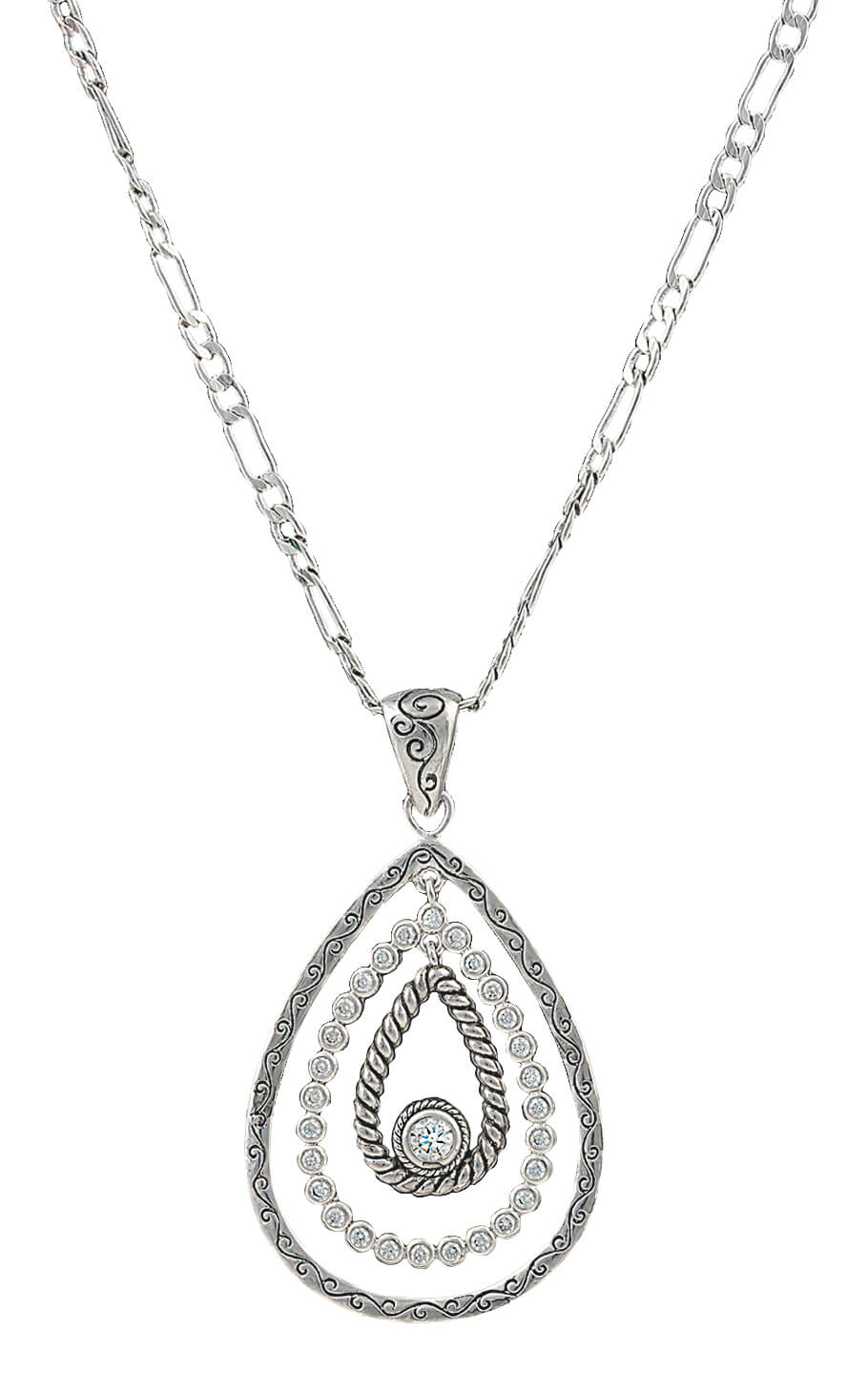 Montana Silversmiths - Hidden Treasure Raindrop Necklace