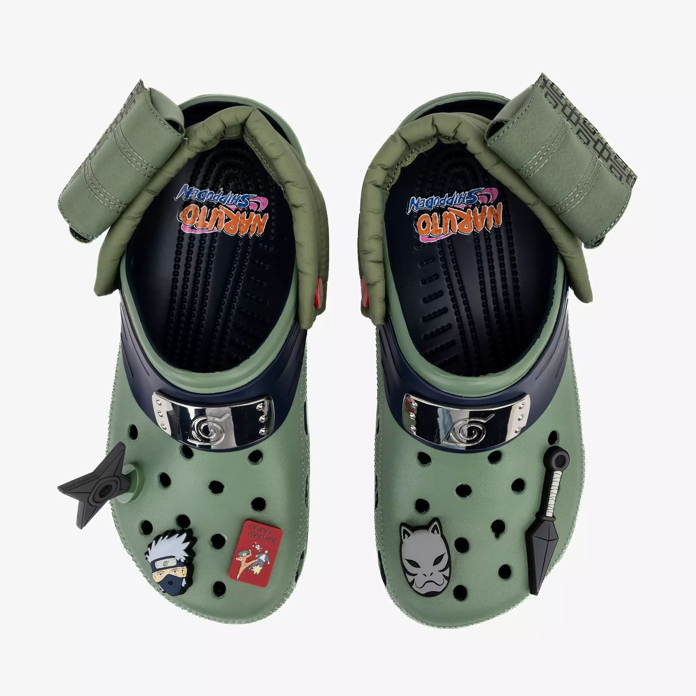 Naruto Classic Clog Mens Sandals (Green/Navy)