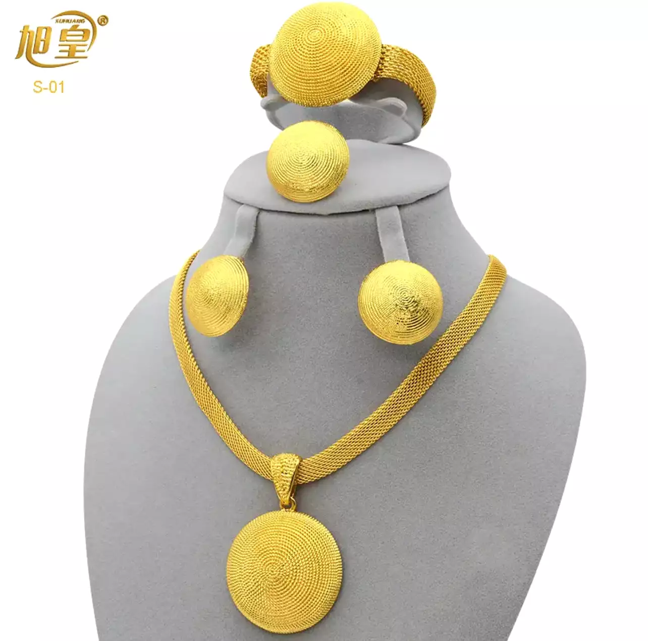 Necklaces Bracelets Earing Sets Nigerian Wedding Jewelry Set