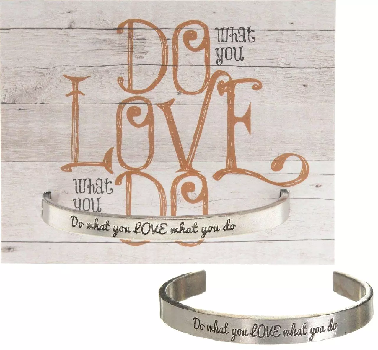 NEW! Mix & Match 2-Pieces Inspirational Cuff Bracelets Made in USA