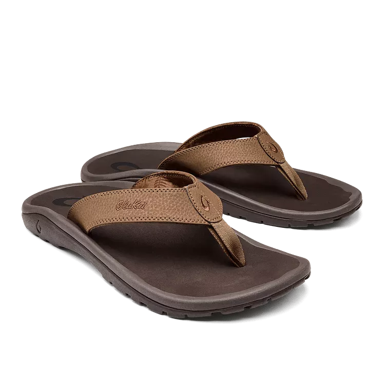 Olukai Men's Ohana - Tan/Dark Java