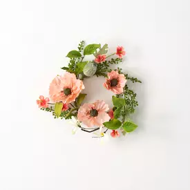 Peachy Poppy Mini Wreath