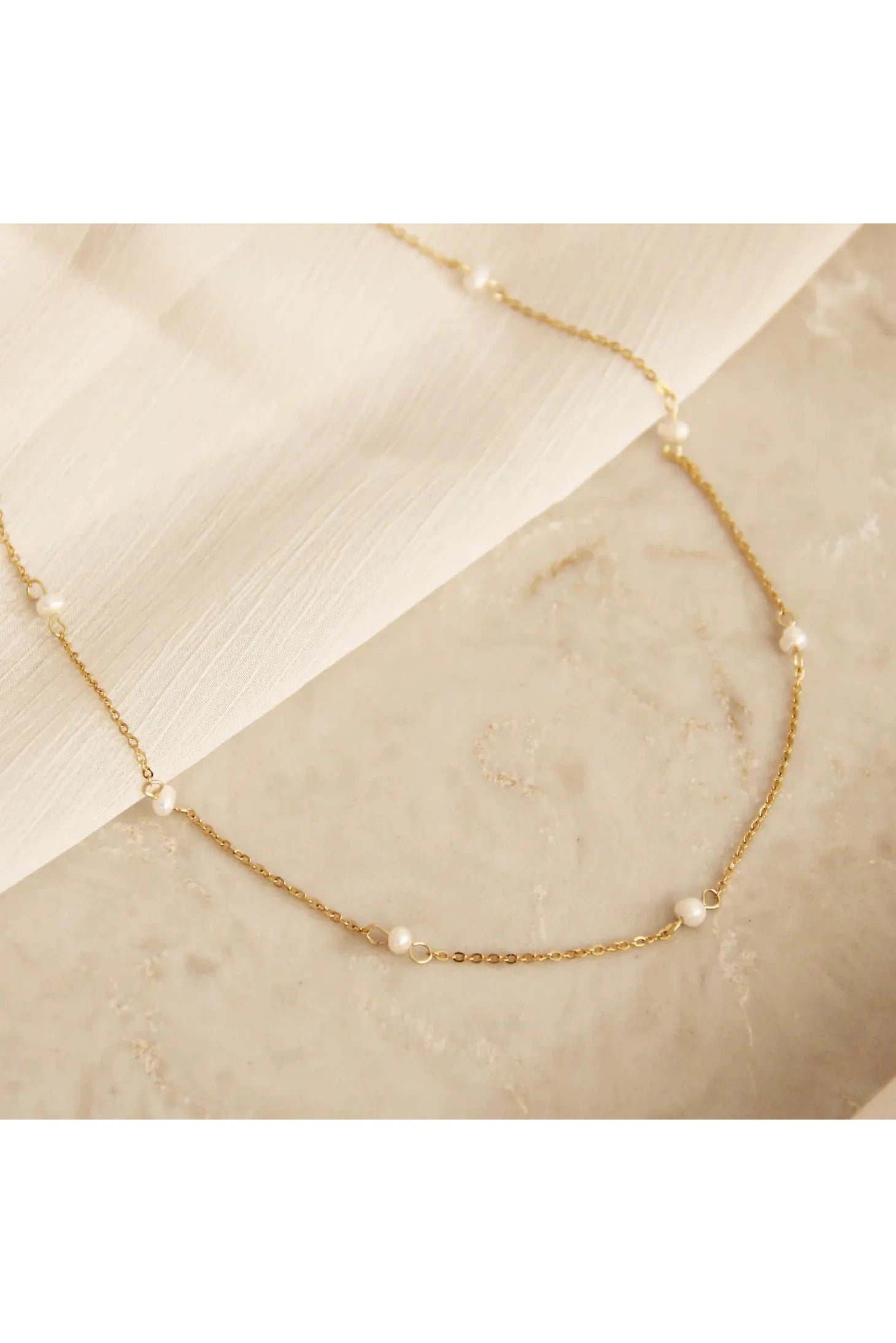 Pearl by the Yard Necklace