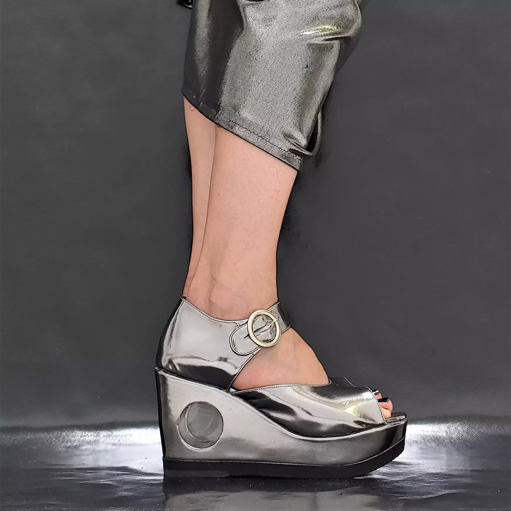 Perspex PEEPHOLE Platform Sandals