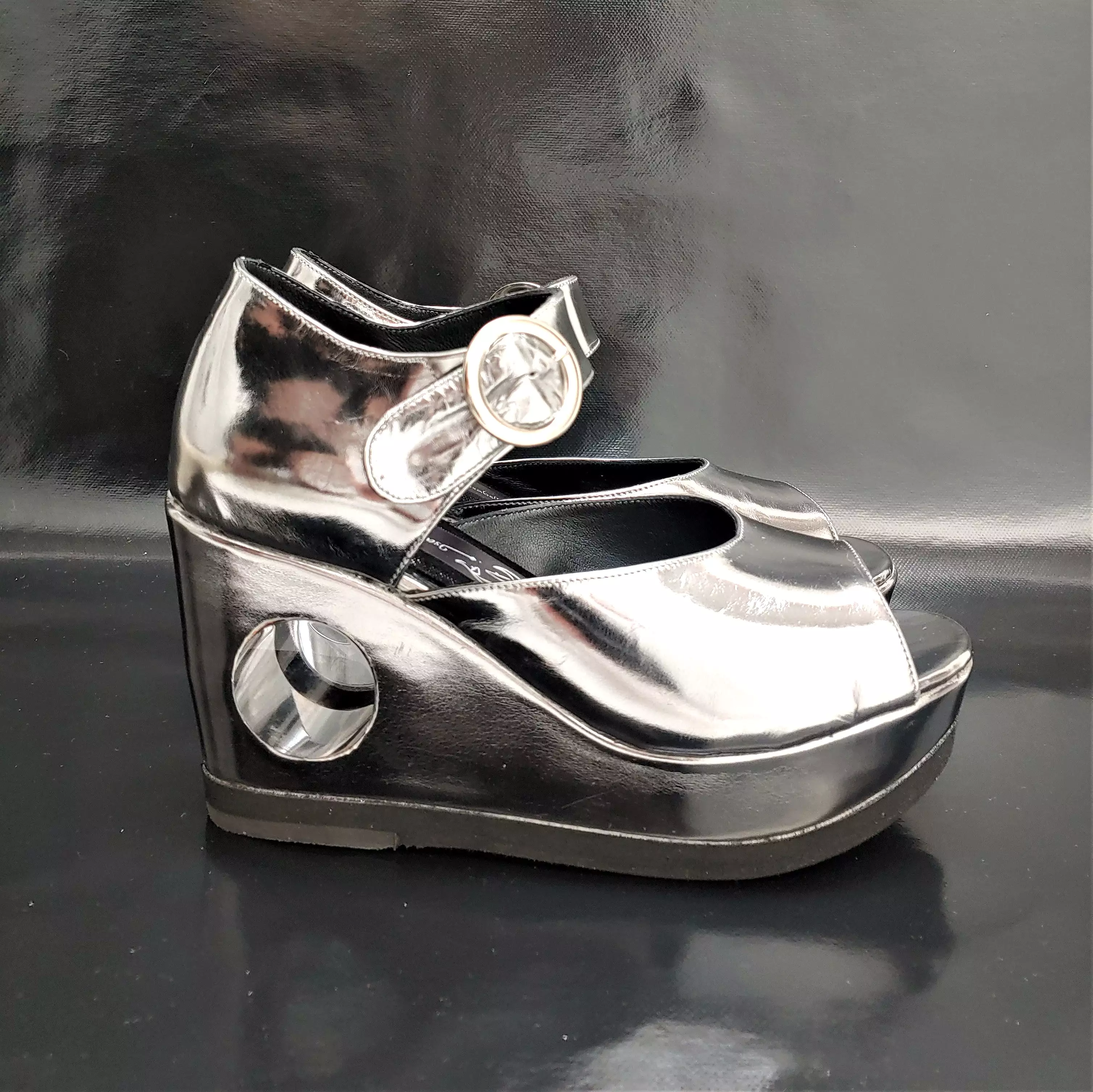 Perspex PEEPHOLE Platform Sandals