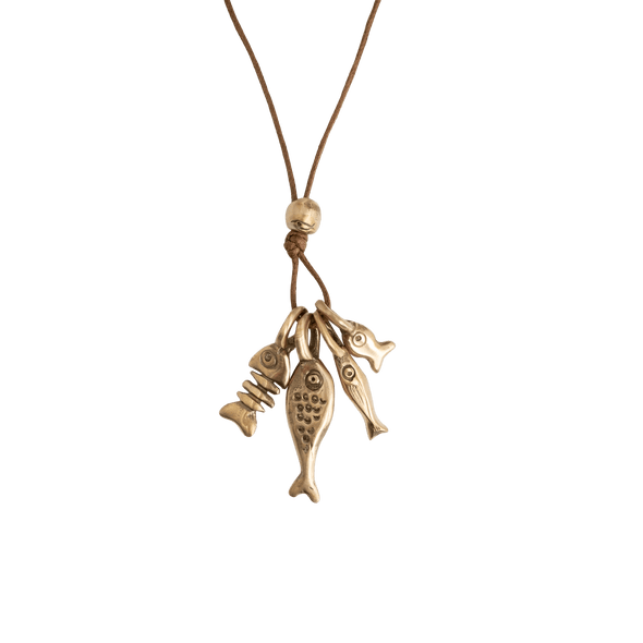 Pesci Che Volano Catch Of The Day Bronze Pendant