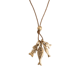 Pesci Che Volano Catch Of The Day Bronze Pendant