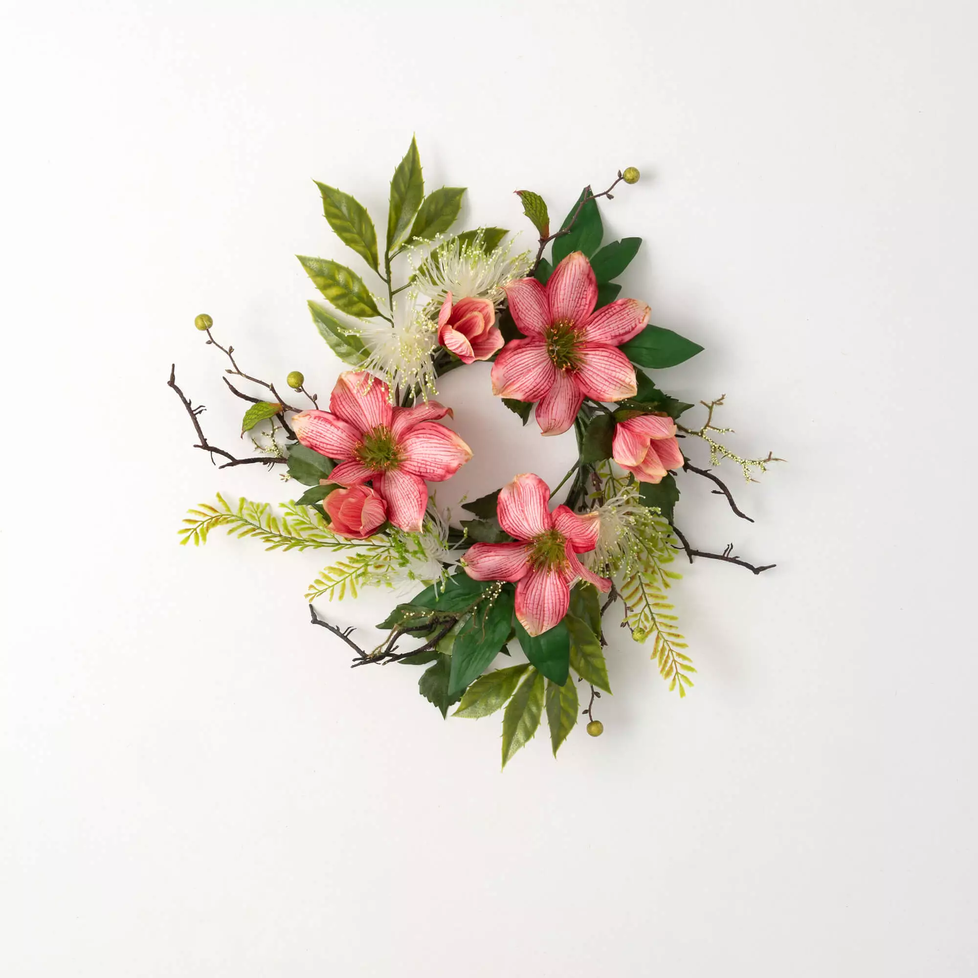 Pink Clematis Small Wreath